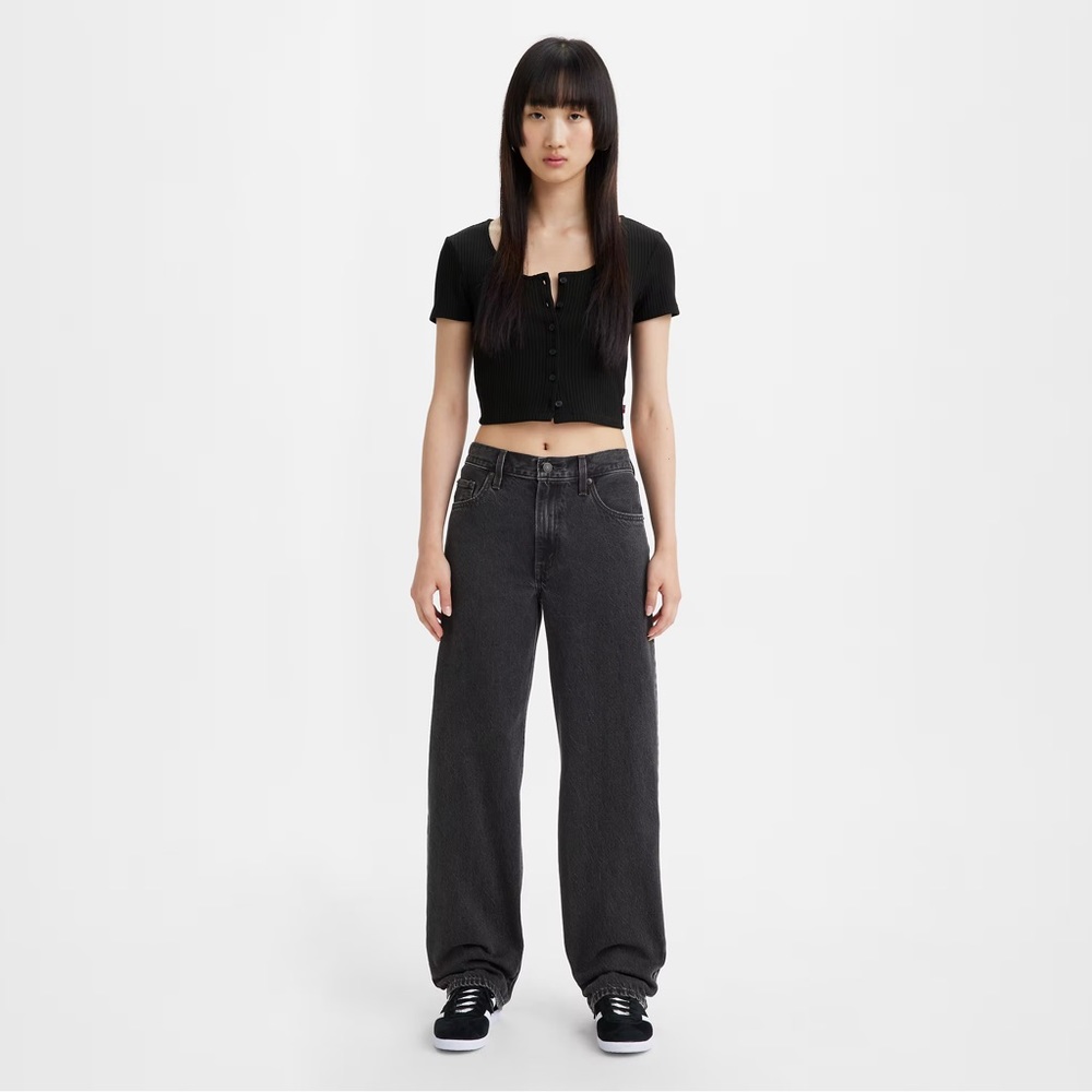 LEVIS baggy dad jean grey size 32 inseam length 30